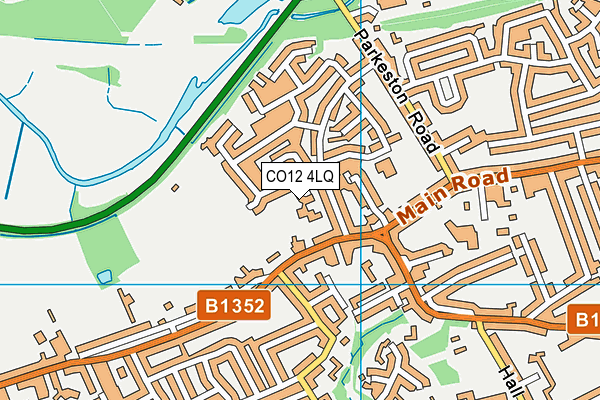 CO12 4LQ map - OS VectorMap District (Ordnance Survey)