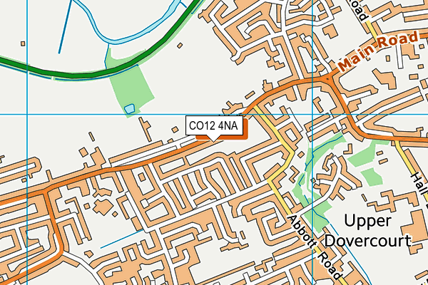 CO12 4NA map - OS VectorMap District (Ordnance Survey)