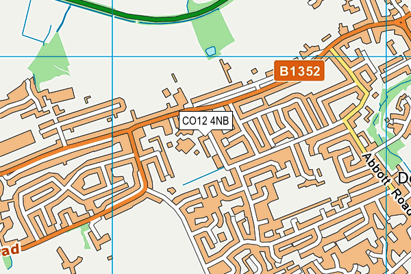 CO12 4NB map - OS VectorMap District (Ordnance Survey)