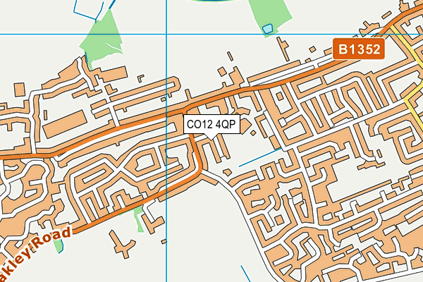 CO12 4QP map - OS VectorMap District (Ordnance Survey)