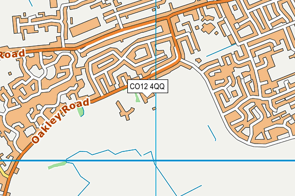 CO12 4QQ map - OS VectorMap District (Ordnance Survey)