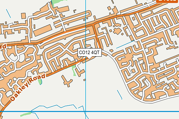 CO12 4QT map - OS VectorMap District (Ordnance Survey)