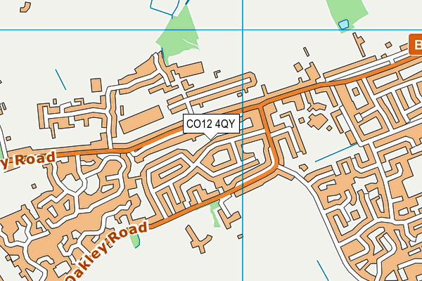 CO12 4QY map - OS VectorMap District (Ordnance Survey)