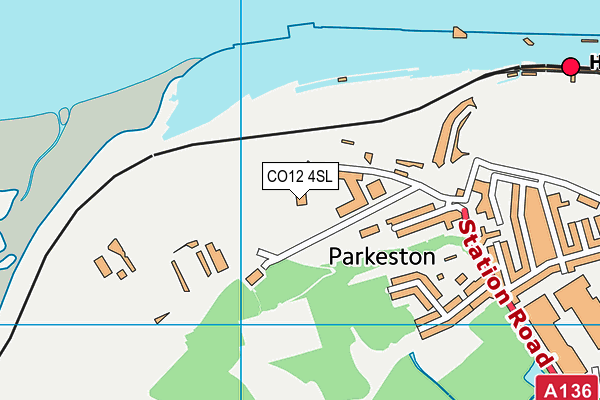 CO12 4SL map - OS VectorMap District (Ordnance Survey)