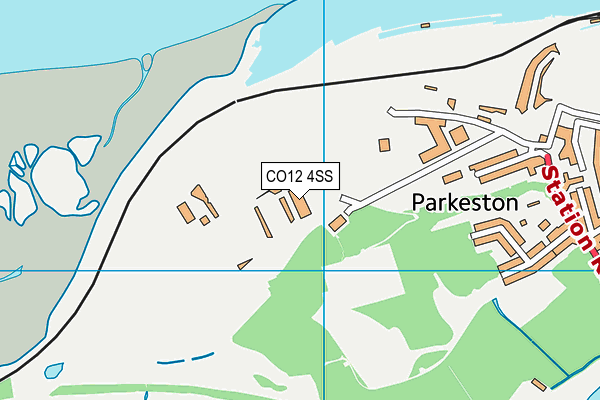 CO12 4SS map - OS VectorMap District (Ordnance Survey)