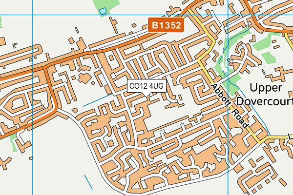 CO12 4UG map - OS VectorMap District (Ordnance Survey)
