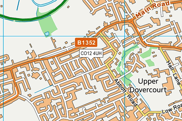 CO12 4UH map - OS VectorMap District (Ordnance Survey)