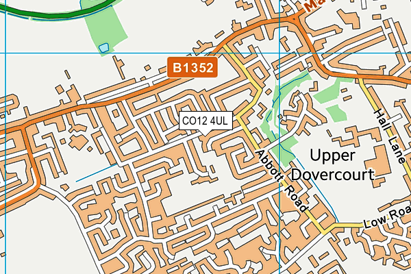 CO12 4UL map - OS VectorMap District (Ordnance Survey)