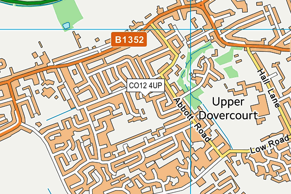 CO12 4UP map - OS VectorMap District (Ordnance Survey)