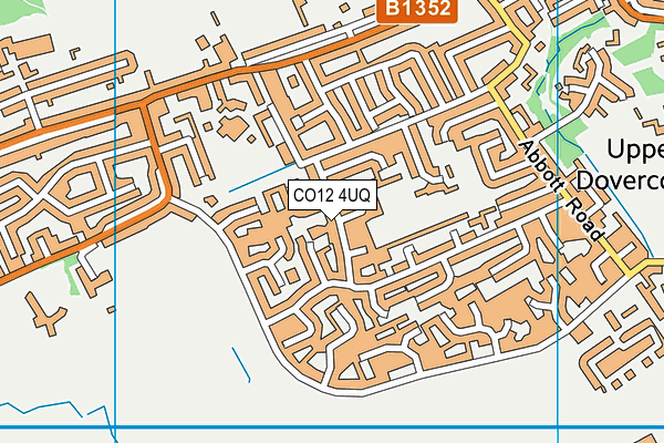 CO12 4UQ map - OS VectorMap District (Ordnance Survey)