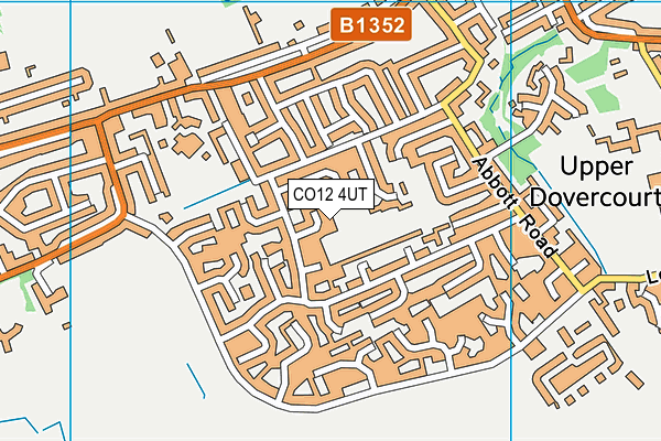 CO12 4UT map - OS VectorMap District (Ordnance Survey)