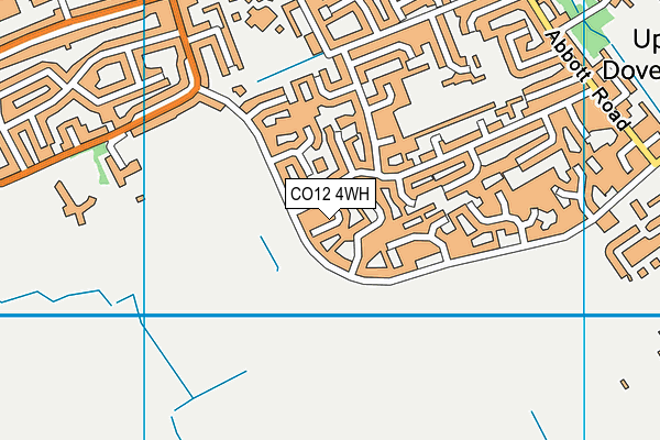 CO12 4WH map - OS VectorMap District (Ordnance Survey)
