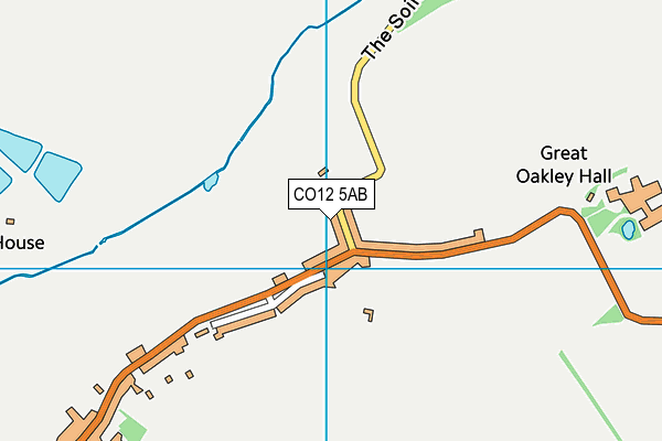 CO12 5AB map - OS VectorMap District (Ordnance Survey)