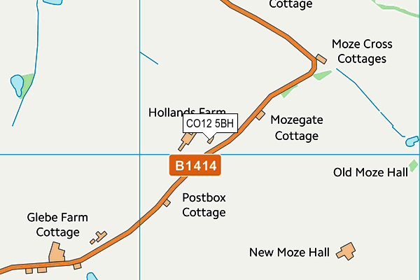 CO12 5BH map - OS VectorMap District (Ordnance Survey)