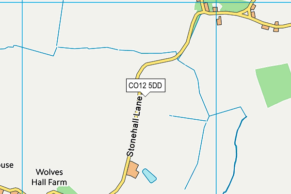 CO12 5DD map - OS VectorMap District (Ordnance Survey)