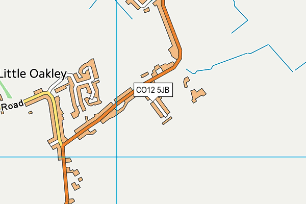 CO12 5JB map - OS VectorMap District (Ordnance Survey)