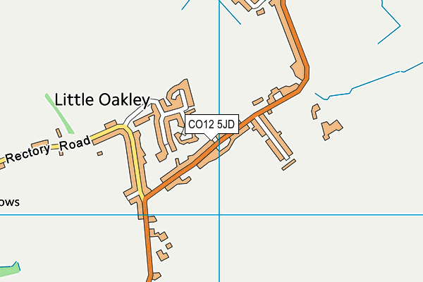 CO12 5JD map - OS VectorMap District (Ordnance Survey)