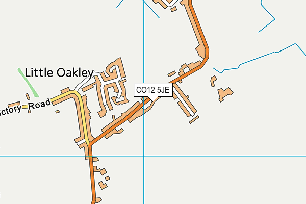 CO12 5JE map - OS VectorMap District (Ordnance Survey)