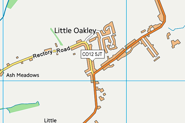 CO12 5JT map - OS VectorMap District (Ordnance Survey)