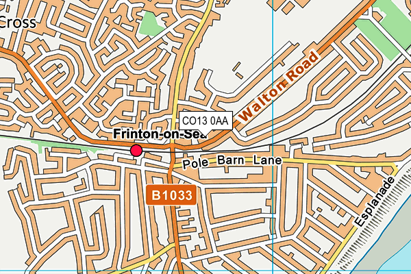 Map of FRINTON HAND CAR WASH LTD at district scale