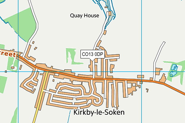 CO13 0DP map - OS VectorMap District (Ordnance Survey)