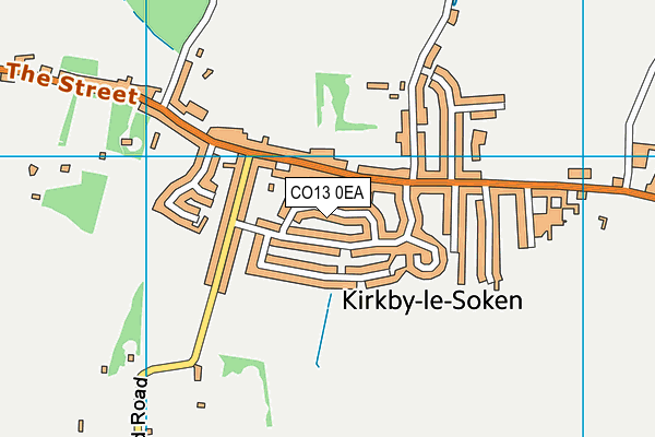 CO13 0EA map - OS VectorMap District (Ordnance Survey)