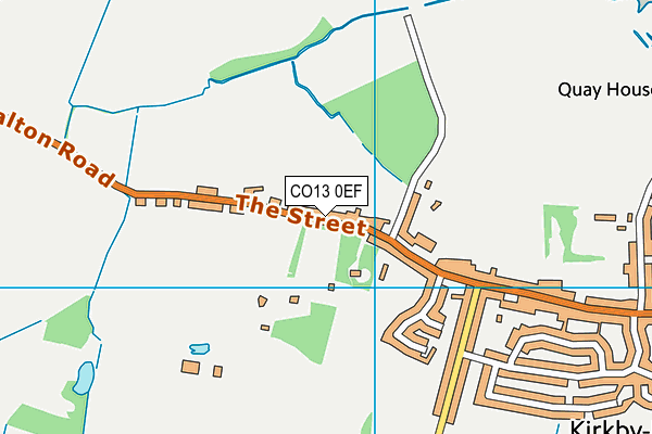 CO13 0EF map - OS VectorMap District (Ordnance Survey)