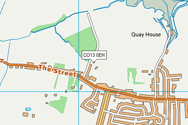 CO13 0EH map - OS VectorMap District (Ordnance Survey)