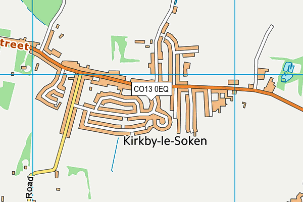 CO13 0EQ map - OS VectorMap District (Ordnance Survey)