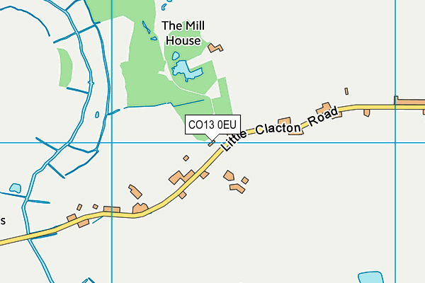 CO13 0EU map - OS VectorMap District (Ordnance Survey)