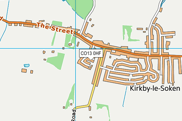 CO13 0HF map - OS VectorMap District (Ordnance Survey)