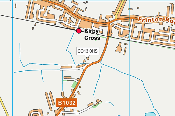 CO13 0HS map - OS VectorMap District (Ordnance Survey)