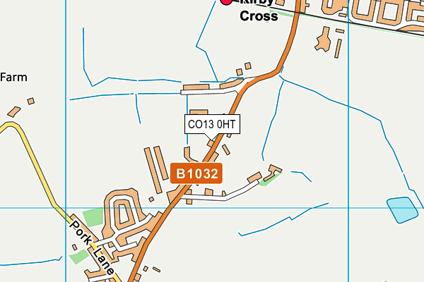 CO13 0HT map - OS VectorMap District (Ordnance Survey)