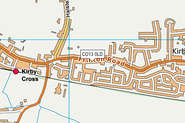 CO13 0LD map - OS VectorMap District (Ordnance Survey)