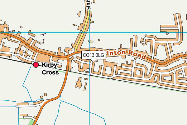 CO13 0LG map - OS VectorMap District (Ordnance Survey)