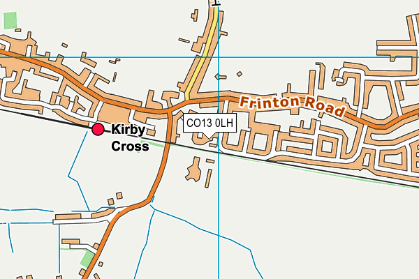 CO13 0LH map - OS VectorMap District (Ordnance Survey)