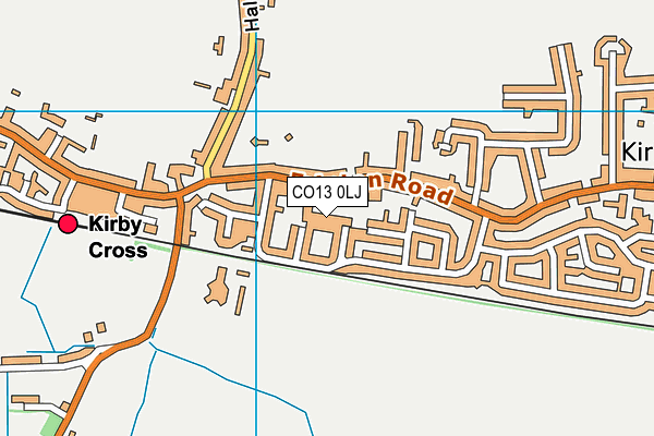 CO13 0LJ map - OS VectorMap District (Ordnance Survey)