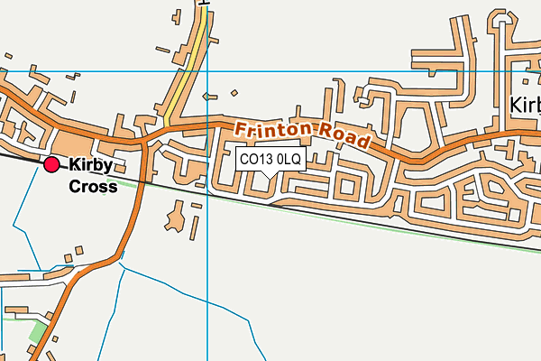 CO13 0LQ map - OS VectorMap District (Ordnance Survey)