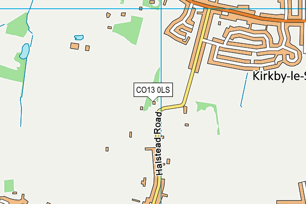 CO13 0LS map - OS VectorMap District (Ordnance Survey)