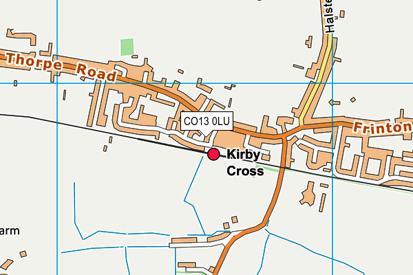 CO13 0LU map - OS VectorMap District (Ordnance Survey)