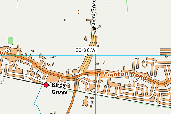 Kirby Primary Academy map (CO13 0LW) - OS VectorMap District (Ordnance Survey)