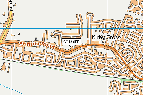 CO13 0PP map - OS VectorMap District (Ordnance Survey)