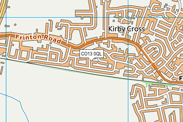 CO13 0QL map - OS VectorMap District (Ordnance Survey)