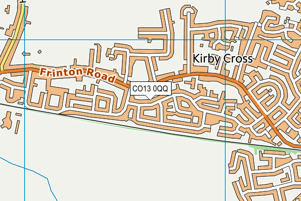 CO13 0QQ map - OS VectorMap District (Ordnance Survey)