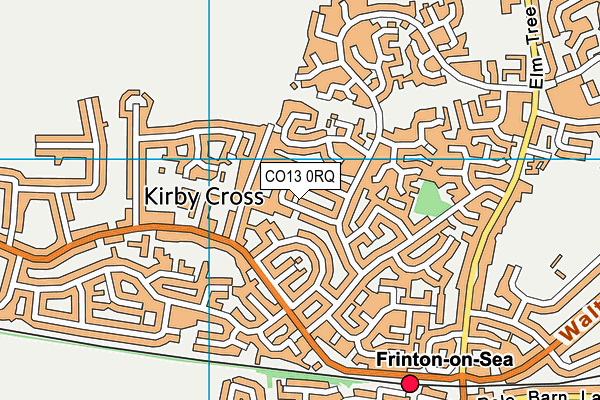 CO13 0RQ map - OS VectorMap District (Ordnance Survey)