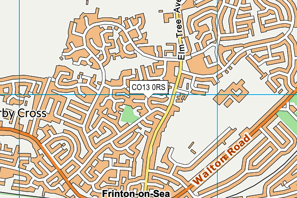 CO13 0RS map - OS VectorMap District (Ordnance Survey)