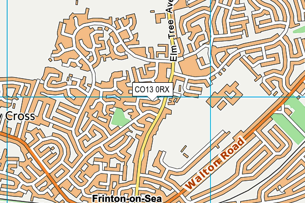 CO13 0RX map - OS VectorMap District (Ordnance Survey)