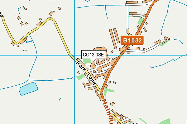 CO13 0SE map - OS VectorMap District (Ordnance Survey)