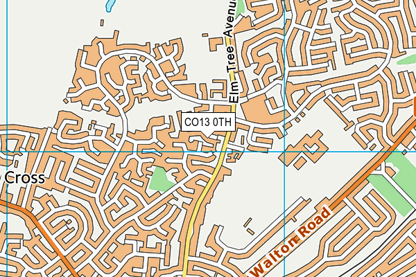 CO13 0TH map - OS VectorMap District (Ordnance Survey)