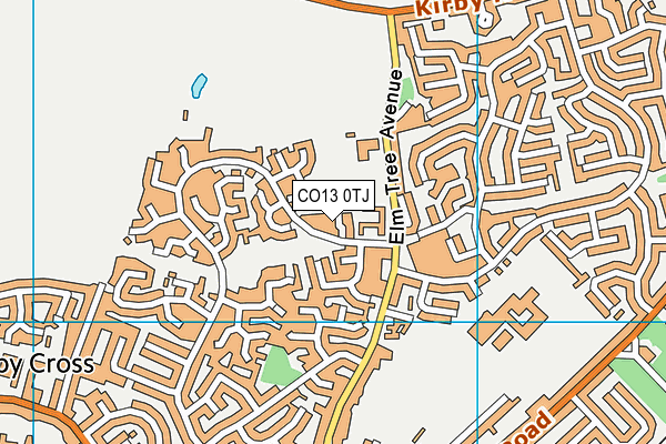 CO13 0TJ map - OS VectorMap District (Ordnance Survey)